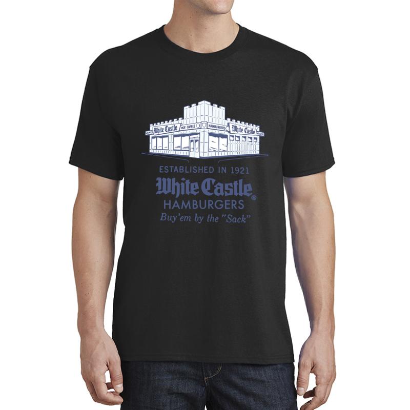 White Castle Unisex T-Shirt Men Black