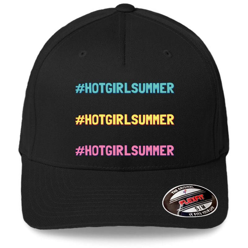 #Hotgirlsummer Flexfit Baseball Cap  Black