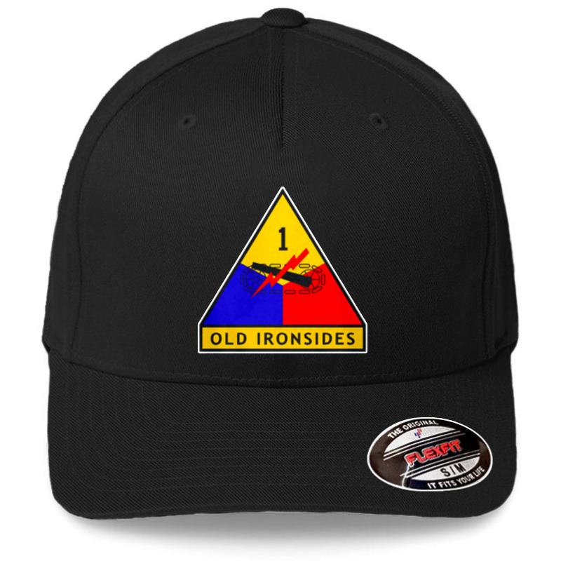 1St Armored Division Flexfit Baseball Cap  Black