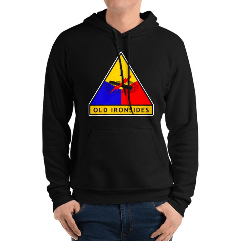 1St Armored Division Unisex Hooded Sweatshirt Men Black