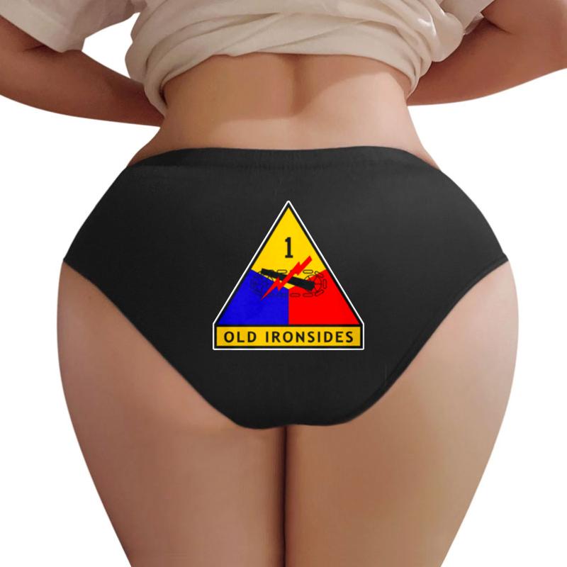 1St Armored Division Women Underwear Panties Women Black