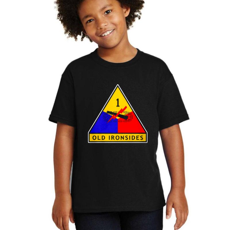 1St Armored Division Youth T-Shirt Boy Black