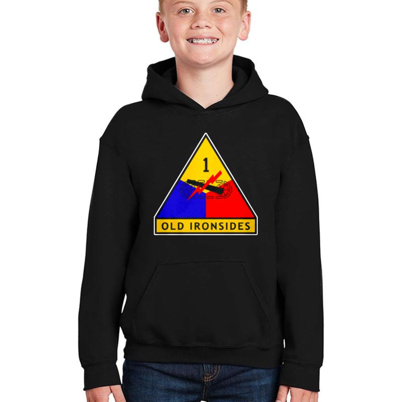 1St Armored Division Youth Hooded Sweatshirt Boy Black