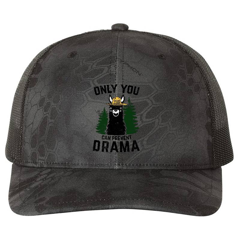 The Original Only You Can Prevent Drama Llama GRUNGED - Smokey Bear Parody Unisex T-shirts