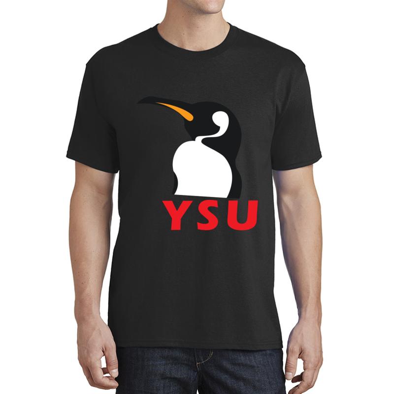 Ysu Penguin Unisex T-Shirt Men Black