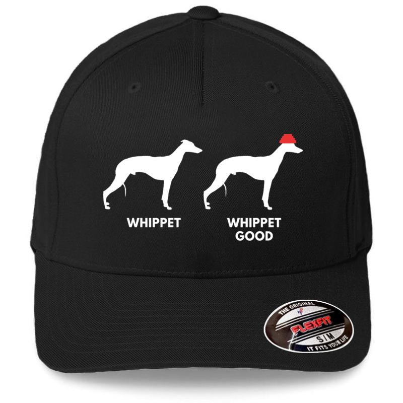 Whippet Whippet Good Flexfit Baseball Cap  Black