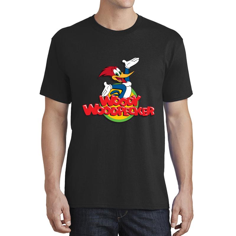 Woody Woodpecker Unisex T-Shirt Men Black