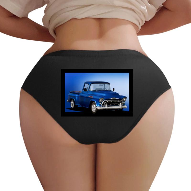 1957 Chevrolet 3100 Pickup Women Underwear Panties Women Black