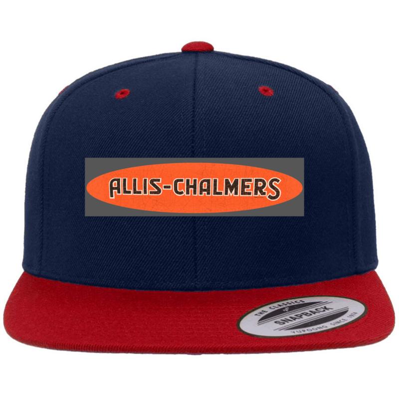 Allis Chalmers Usa Tractors Premium Flat Bill Snapback Cap  Navy