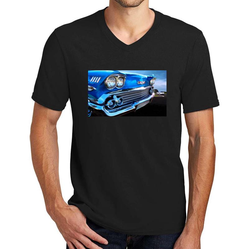 1958 Chevrolet Impala Unisex V-Neck T-Shirt Men Black