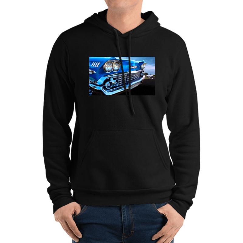 1958 Chevrolet Impala Unisex Hooded Sweatshirt Men Black