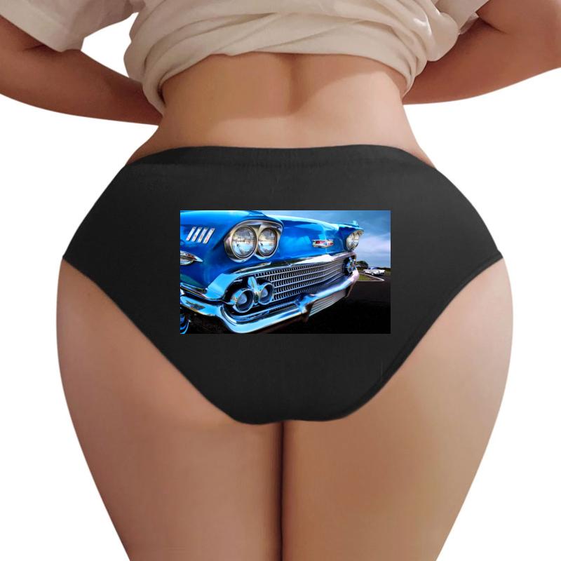 1958 Chevrolet Impala Women Underwear Panties Women Black