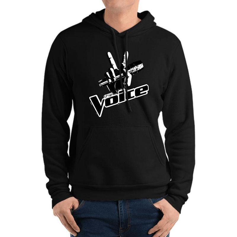 The Voice Unisex Hooded Sweatshirt Men Black