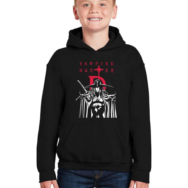 Vampire Hunter D Youth Hooded Sweatshirt Boy Black