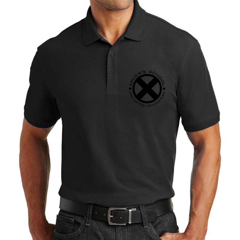 Xavier's School For Gifted Youngsters Unisex Polo Jersey Sport Shirt Men Black