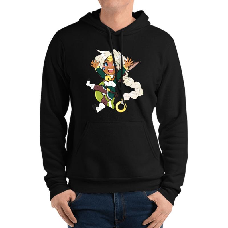 Aisha Clan Clan Unisex Hooded Sweatshirt Men Black