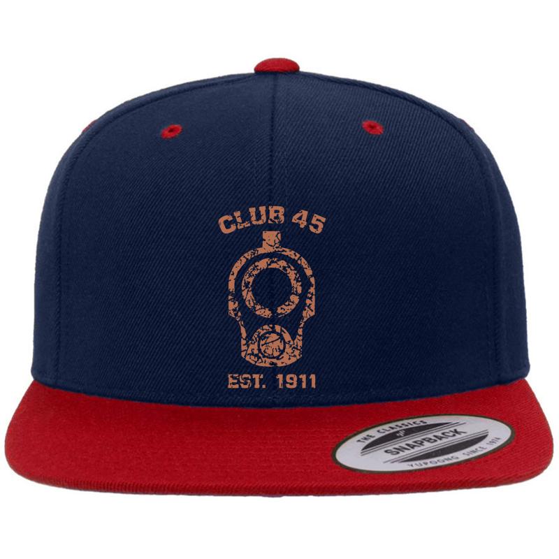 1911 Muzzle Club 45 Premium Flat Bill Snapback Cap  Navy