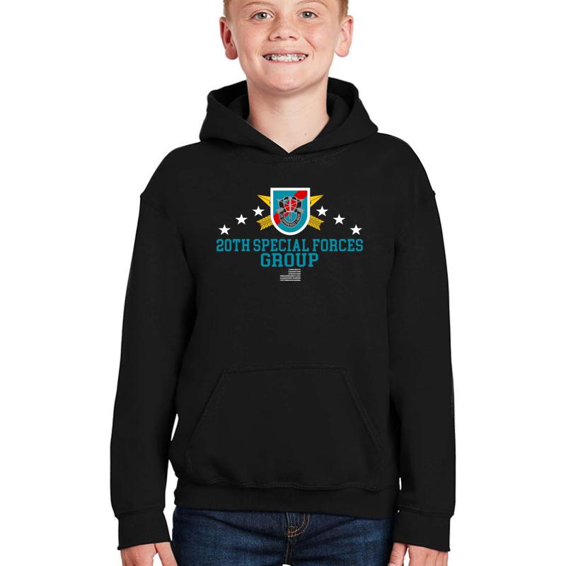 20Th Special Forces Group Youth Hooded Sweatshirt Boy Black