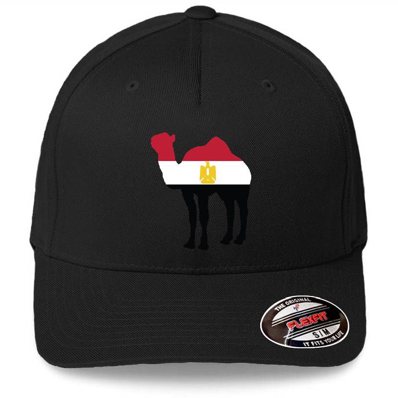Egypt Camel Flag Premium Flat Bill Snapback Caps