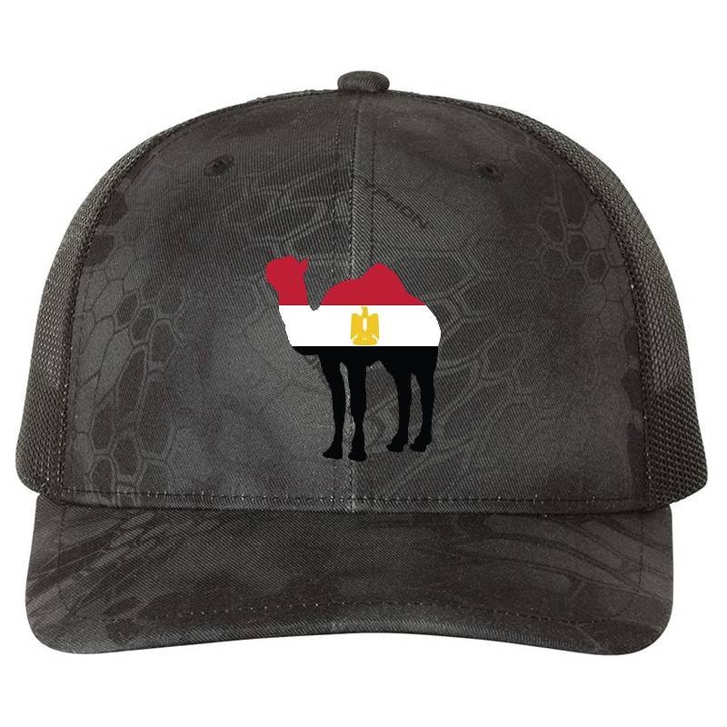 Egypt Camel Flag Premium Flat Bill Snapback Caps