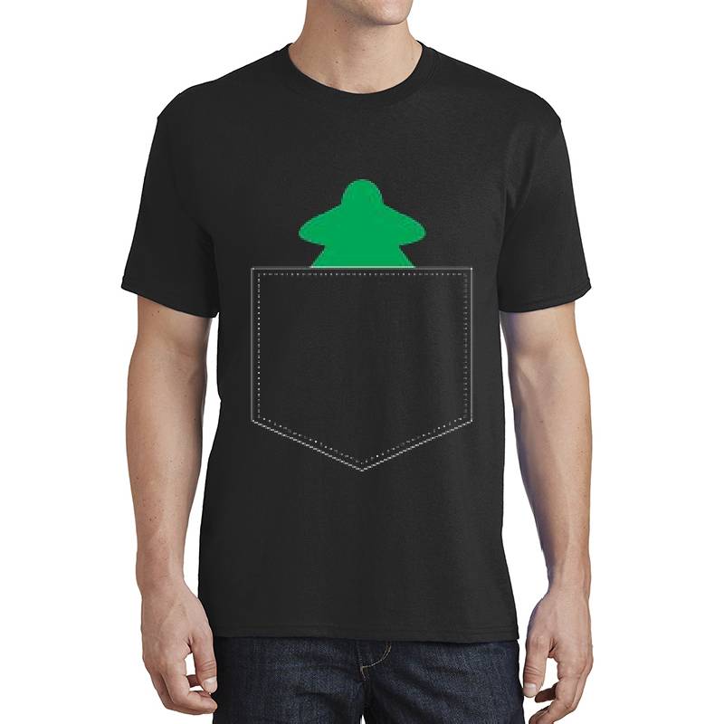 Fake Pocket Green Meeple for Board Gamers Youth Hooded Sweatshirts