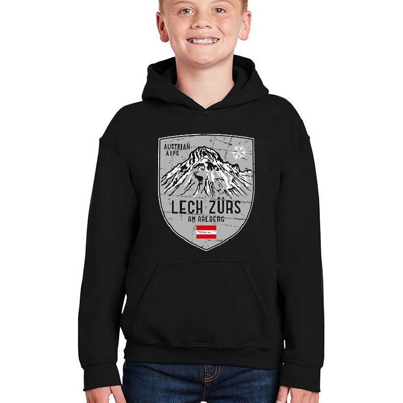 Lech Zurs Mountain Austria Emblem  Youth T-Shirts
