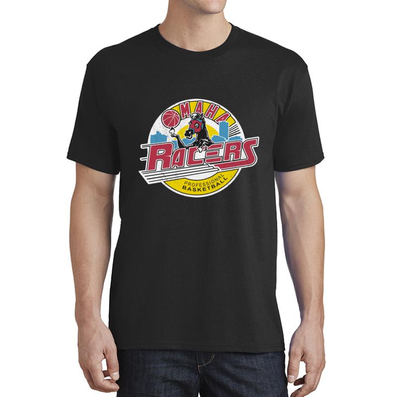 Vintage Omaha Racers Unisex T-Shirt Men Black