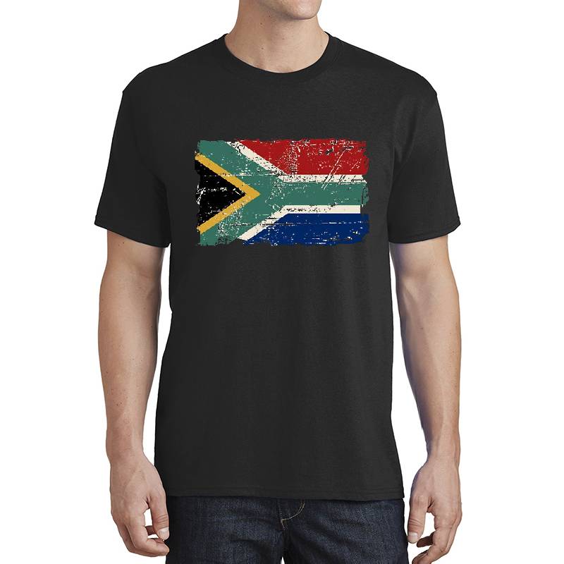 South Africa Flag - Vintage Look Premium Flat Bill Snapback Caps