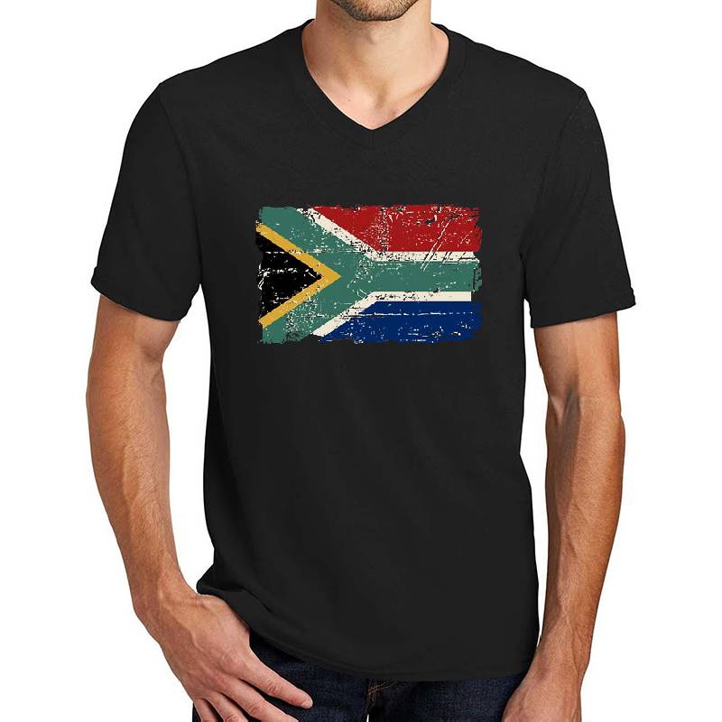 South Africa Flag - Vintage Look Premium Flat Bill Snapback Caps