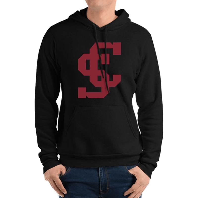 The Santa Clara Broncos Unisex Hooded Sweatshirt Men Black