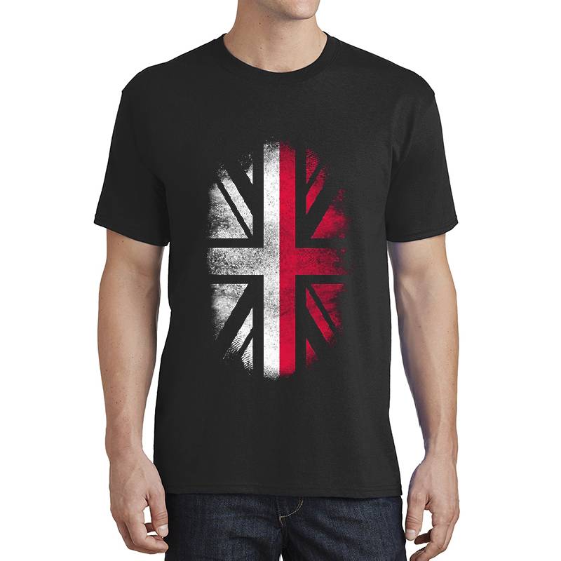British Polish Flag - Poland and UK Pride T-Shirt Unisex V-Neck T-Shirts