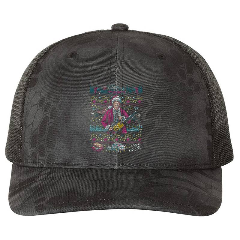 Hap, Hap, Happiest Sweater this Side of the Nuthouse Premium Flat Bill Snapback Caps