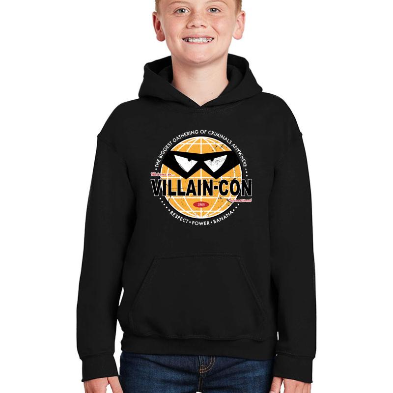 Villain Con Youth Hooded Sweatshirt Boy Black