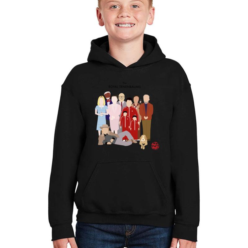 The Royal Tenenbaums Youth Hooded Sweatshirt Boy Black