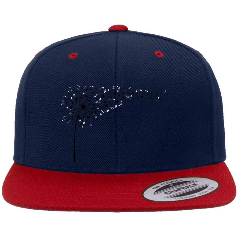 Music dandelion with flying musical notes Richardson Premium Trucker Snapback Caps