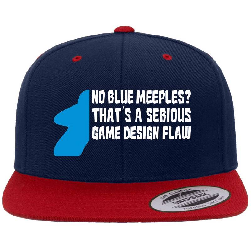 No Blue Meeples Is a Serious Game Design Flaw Board Gamer Tabletop Unisex V-Neck T-Shirts