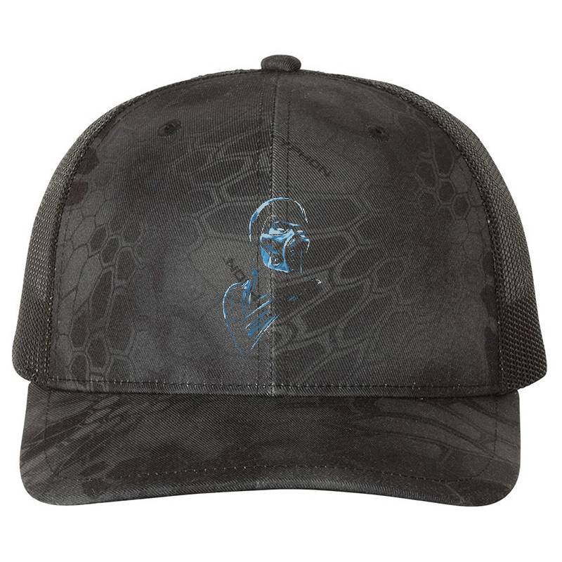 Sub-Zero Mortal kombat Fan art Flexfit Baseball Caps
