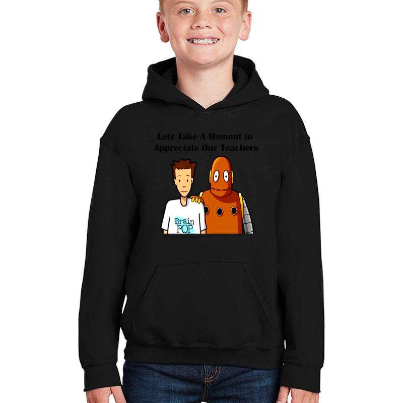 Tim And Moby Everyone's Favorite Teachers Youth Hooded Sweatshirt Boy Black