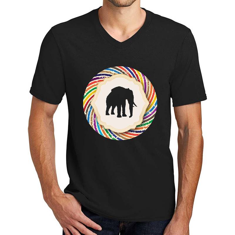 Elephant logo emblem Unisex T-shirts