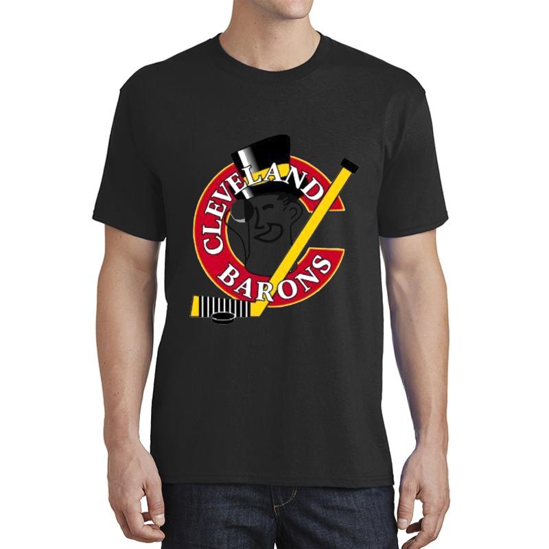 Vintage Cleveland Hockey - Retro Barons Unisex T-Shirt Men Black