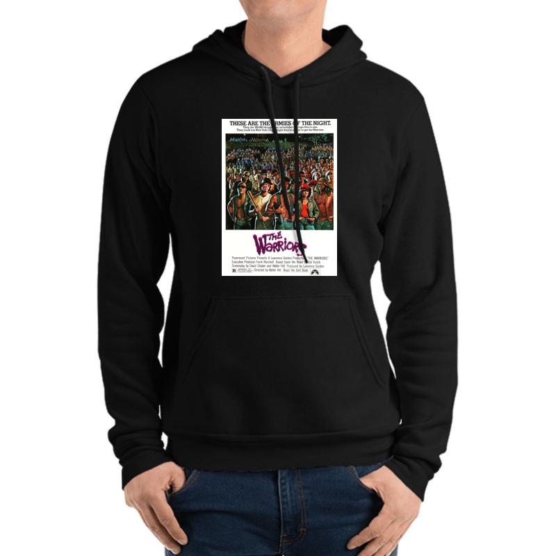 The Warriors Poster Come Out To Play Unisex Hooded Sweatshirt Men Black