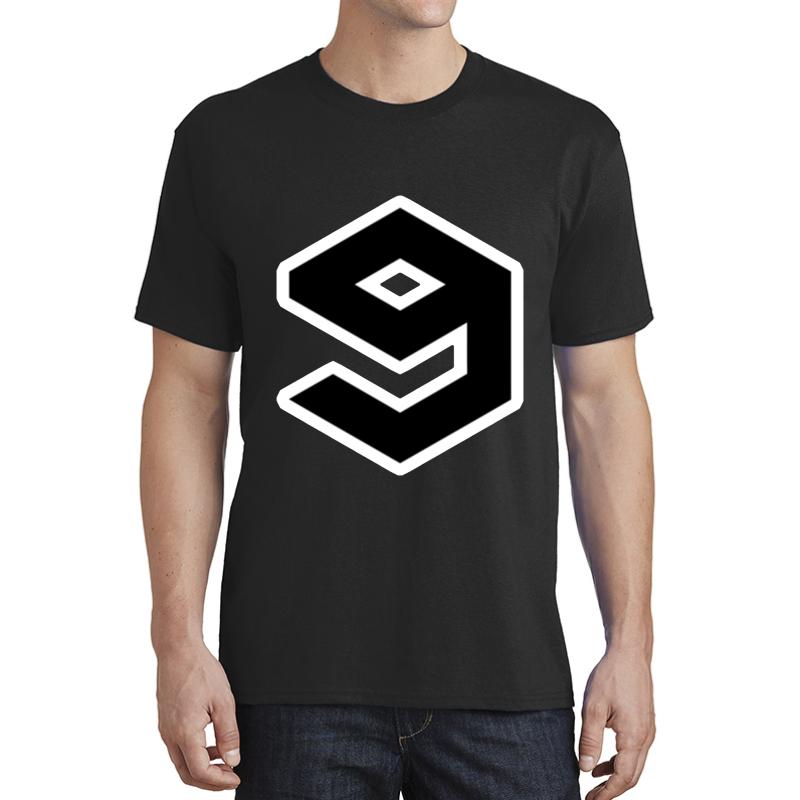 9Gag Logo With White Borders Unisex T-Shirt Men Black