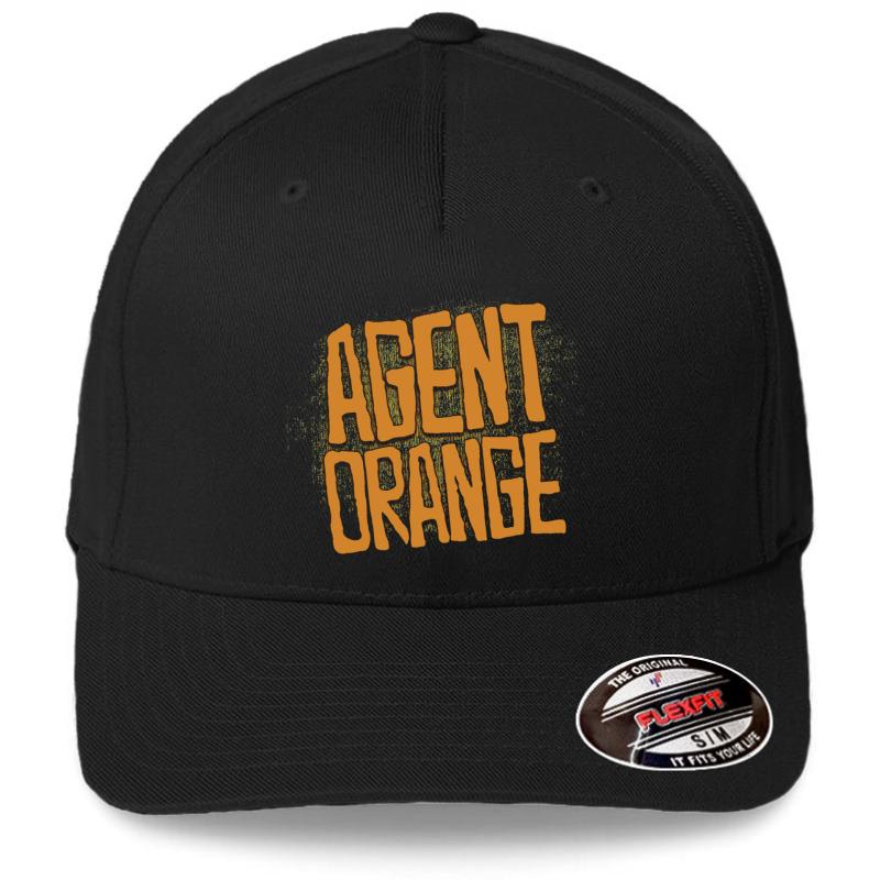 Agent Orange Flexfit Baseball Cap  Black