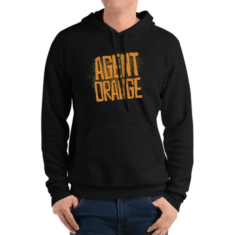 Agent Orange Unisex Hooded Sweatshirt Men Black